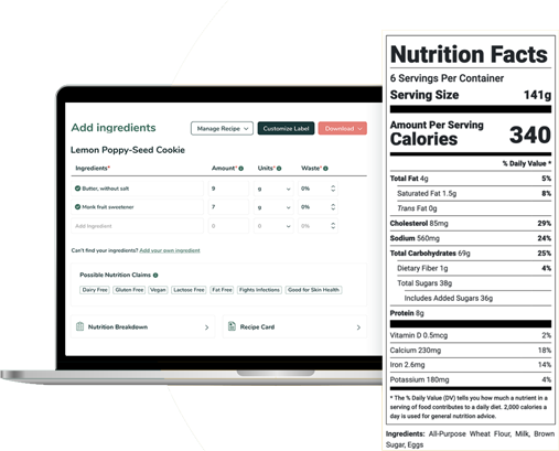 Contact Us Food Label Maker