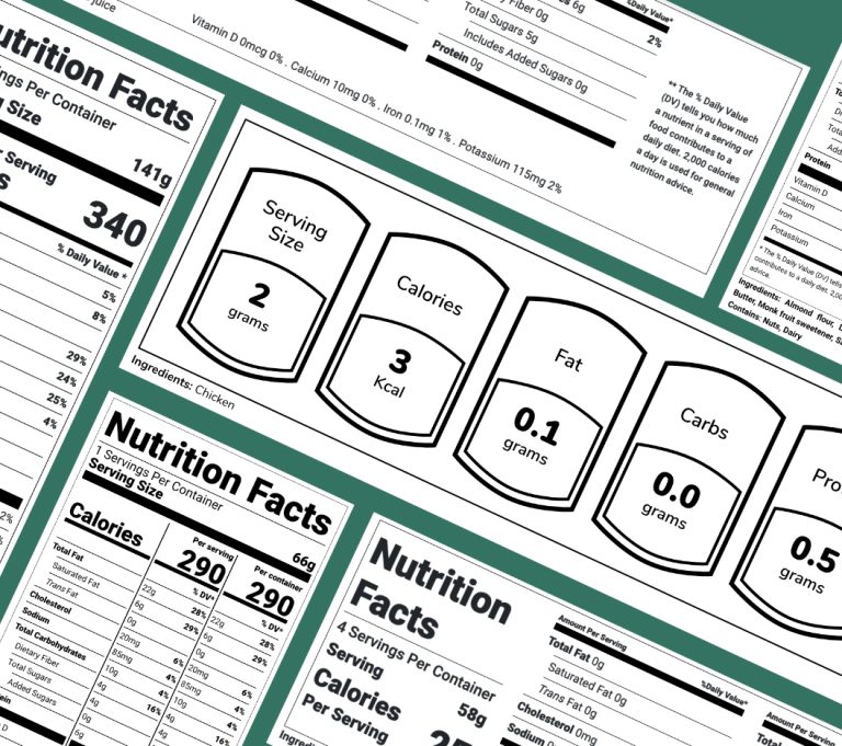 Creating Different Types Of Food Labels 