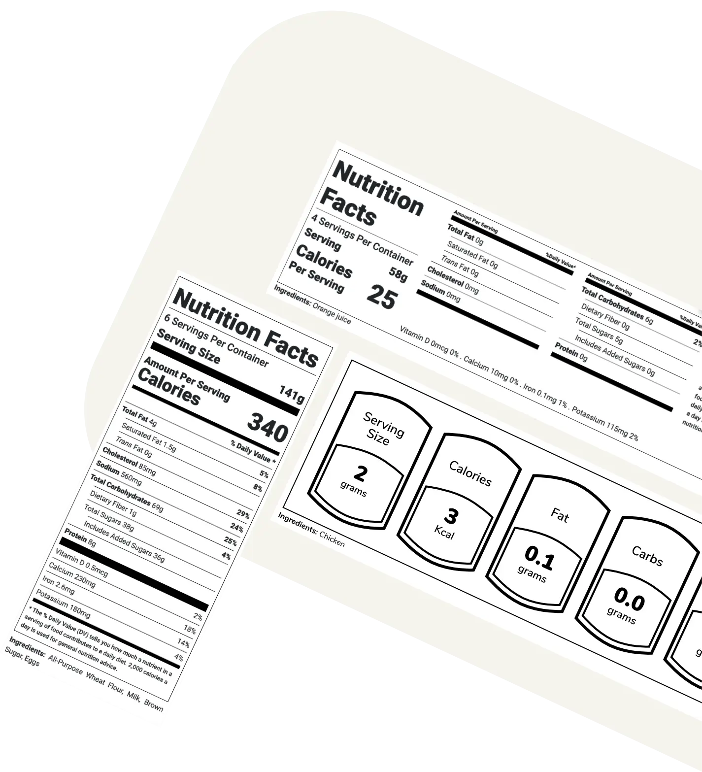 Blank Nutrition Labels  Nutrition labels, Nutrition facts label, Label  templates